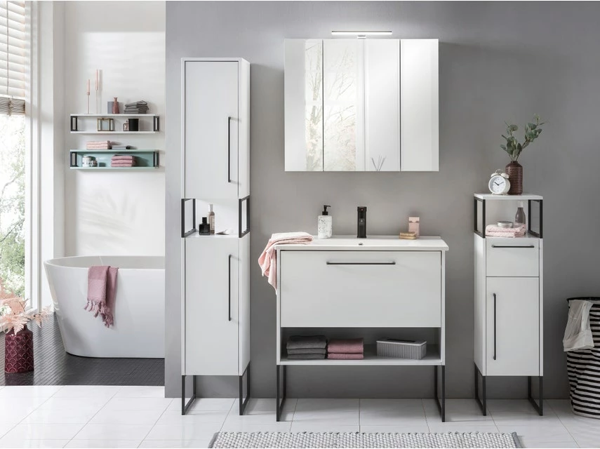 Großhandel 💯 Vivre Waschtisch Limone - 85/88,8/45,5 cm in weiß 🤩 – Bild 2