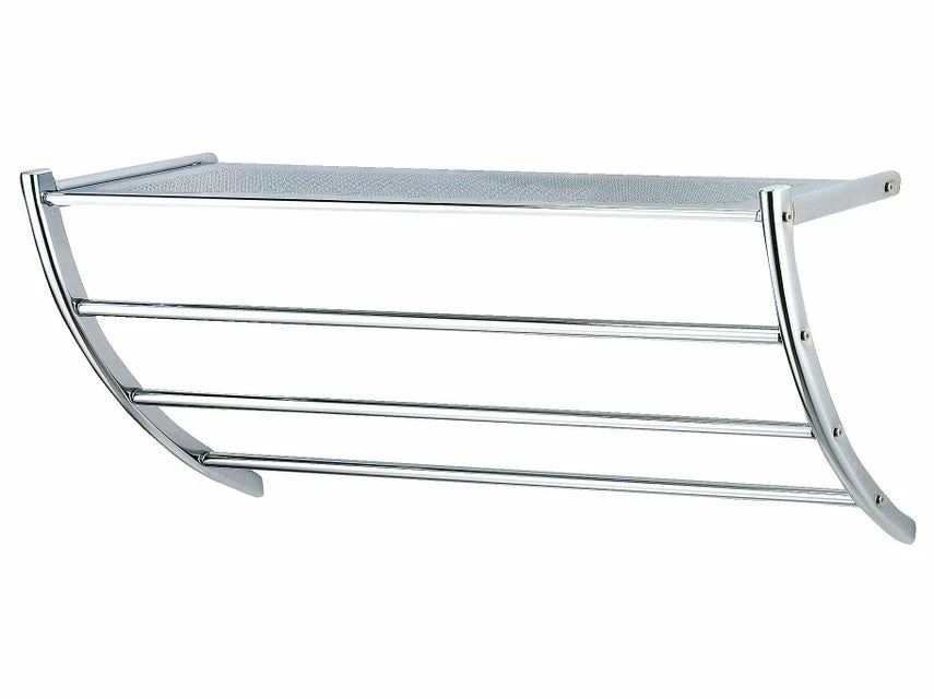 Am billigsten 😉 Wandregal Senta - 56/42/23 cm in silberfarben 🎉