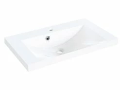 Budget 🛒 Mineralgussbecken Filino - 74/5/45 cm in weiß 🎉