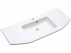 Rabatt 🔔 Mineralgussbecken Amora - 112/2/48 cm in weiß 🧨