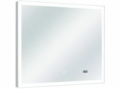 Am billigsten 👍 Flachspiegel Clock in silberfarben 😍