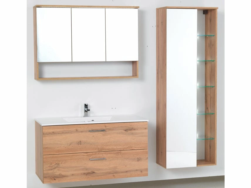 Bester Verkauf 🎉 Waschtisch-Set Best - 99/53/45 cm in braun 😀 – Bild 5