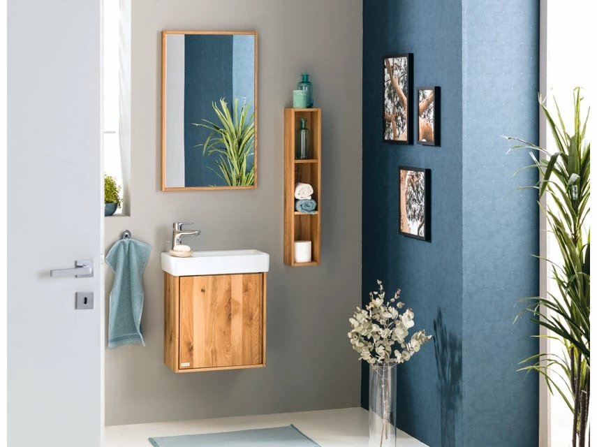 Bestes Angebot 😀 Die grüne Linie Flachspiegel Lina - 47/78/4 cm in braun 😉 – Bild 2