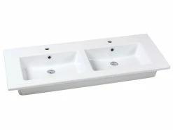 Angebote 💯 Die grüne Linie Keramikbecken Lina - 121x51 cm in weiß 🔔