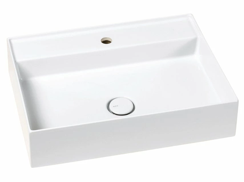 Budget ✔️ Waschbecken Hide - 60/45/13,5 cm in weiß 🎁