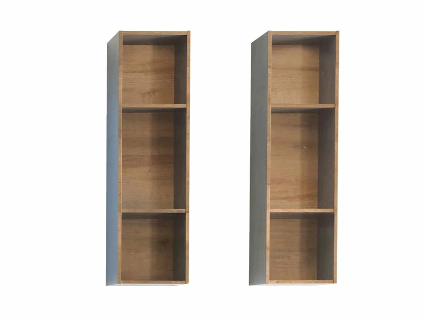 Billig 🤩 Aquarell Wandregal Mailand - 70/20/17 cm in braun 🔥 – Bild 6