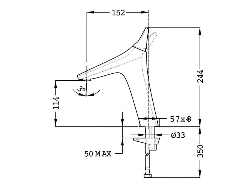 Angebote 👏 Waschtisch-Armatur Sense L in goldfarben 🛒 – Bild 2