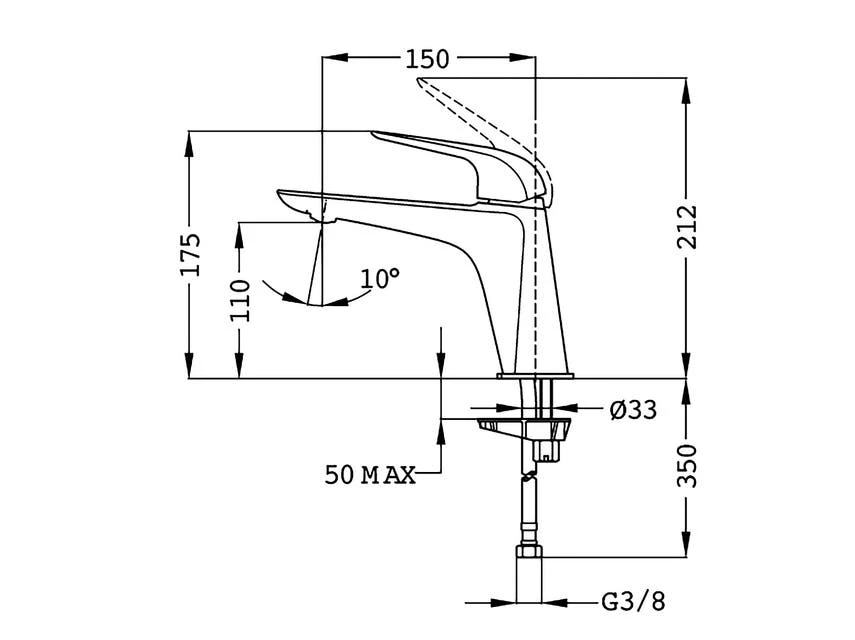 Am billigsten 😀 Waschtisch-Armatur Itaca XL in goldfarben 👍 – Bild 2