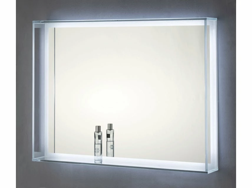 Brandneu 😀 Flachspiegel Beatrice - 90/50/11 cm in transparent ⌛