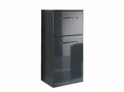 Brandneu ⌛ Aquarell Highboard Athen - 30/73/33 cm in schwarz 😍