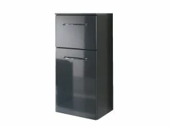 Bester Verkauf 🎁 Aquarell Highboard Athen - 30/73/33 cm in schwarz 👏