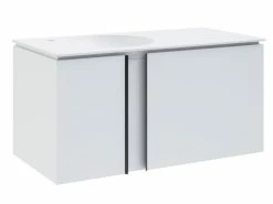 Bester Verkauf 🔥 Coraggio Forma Waschtisch-Set Kano links - 101/50,6/50 cm in weiß 🔔