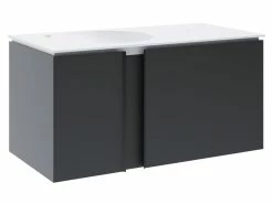 Bester Verkauf ⭐ Coraggio Forma Waschtisch-Set Kano links - 101/50,6/50 cm in grau 😉