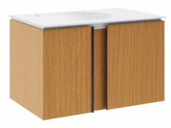 Blitzangebot 🛒 Coraggio Forma Waschtisch-Set Kano - 81/50,6/50 cm in braun ⭐