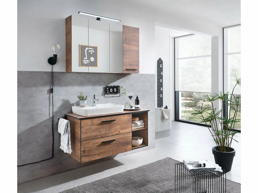 Rabatt ⌛ Waschtisch-Platte Baku - 103/1,6/44,5 cm in braun ❤️ – Bild 3