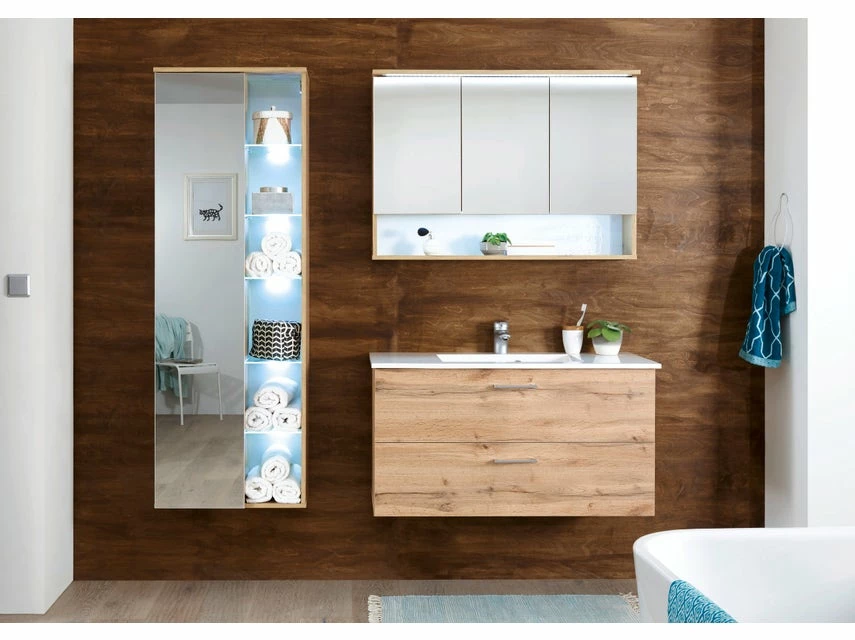 Bester Verkauf 🎉 Waschtisch-Set Best - 99/53/45 cm in braun 😀 – Bild 6