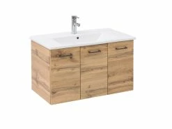 Auslauf 🔥 Vivre Waschtisch-Set Nora - 85x45,5 cm in braun 🥰